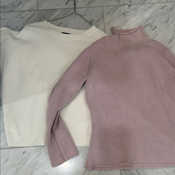 Woman’s Cotton Eddie Bauer Sweater , light pink/mauve color - Picture 7 of 7